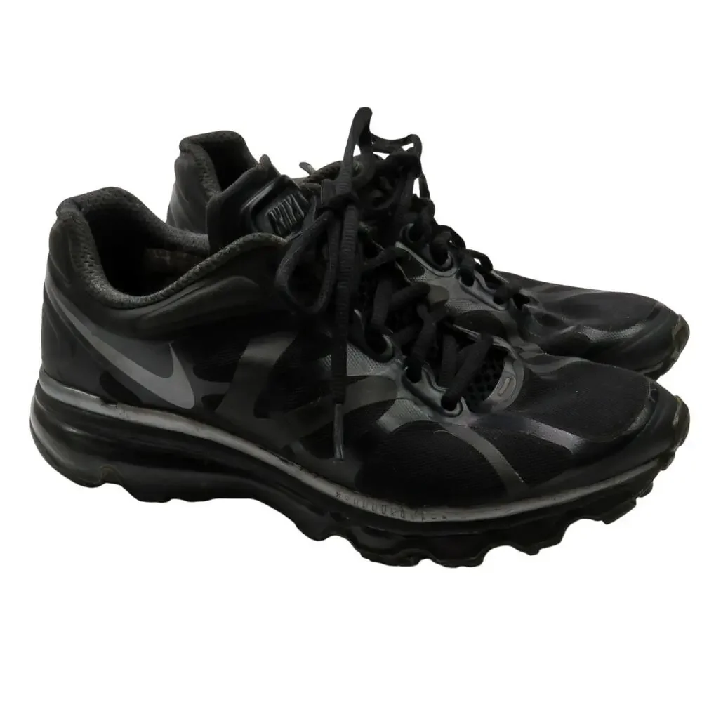 Nike Air Max 2012 Pure Platinum Black Running Shoes Sneakers Size 7.5 Women's